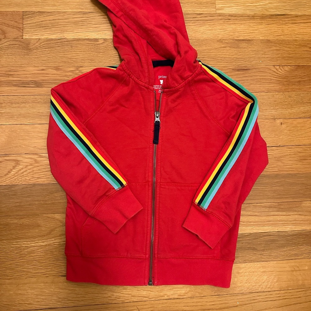 2 Primary Brand Kids Hoodies *Retro* Red and Classic Purple